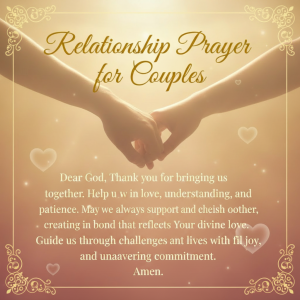 Relationship Prayer for Couples