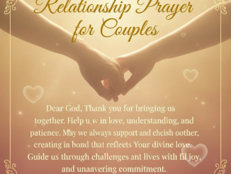 Relationship Prayer for Couples